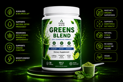 Pure Axis Super Greens Blend: Daily Greens, Fruits & Vegetables